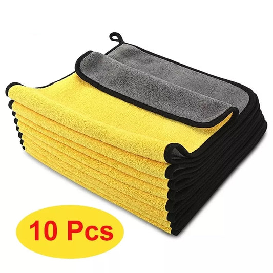 3/5/10 pcs Extra Soft Car Wash Microfiber