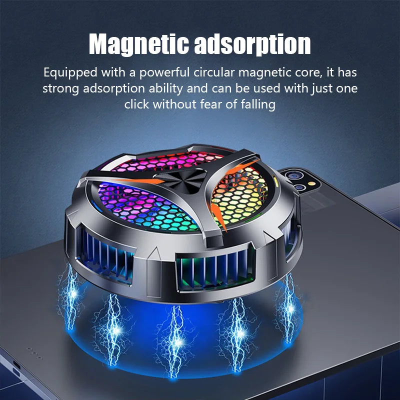 Fan phone Magnetic Cooler for Dedicated tablet with Aluminum laptop tablet Stand radiator peltier cooler for iPad iphone Mac